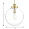 Progress Lighting Penn Collection One-Light Large Pendant P5328-137 - alternate 4